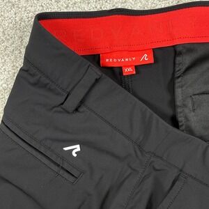 Redvanly Performance Shorts Mens XXL Black Golf Athletic Stretch Nylon Spandex